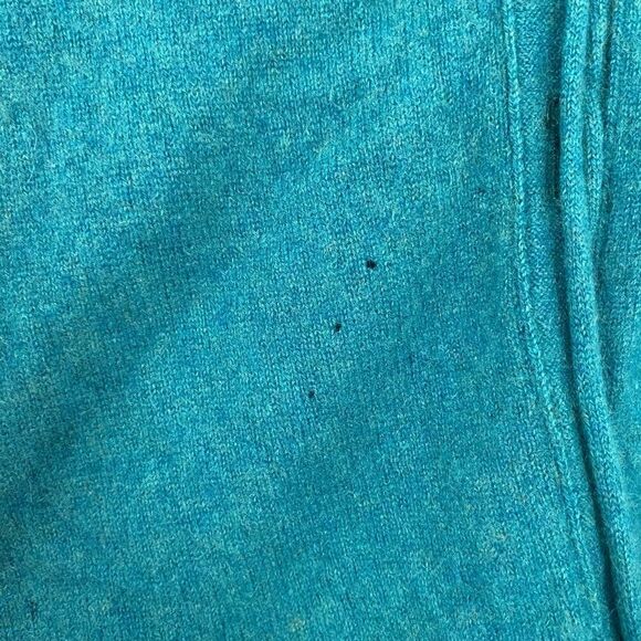Free People 100% Cashmere Sweater Blue/Green Women’s Size XS - Picture 4 of 8